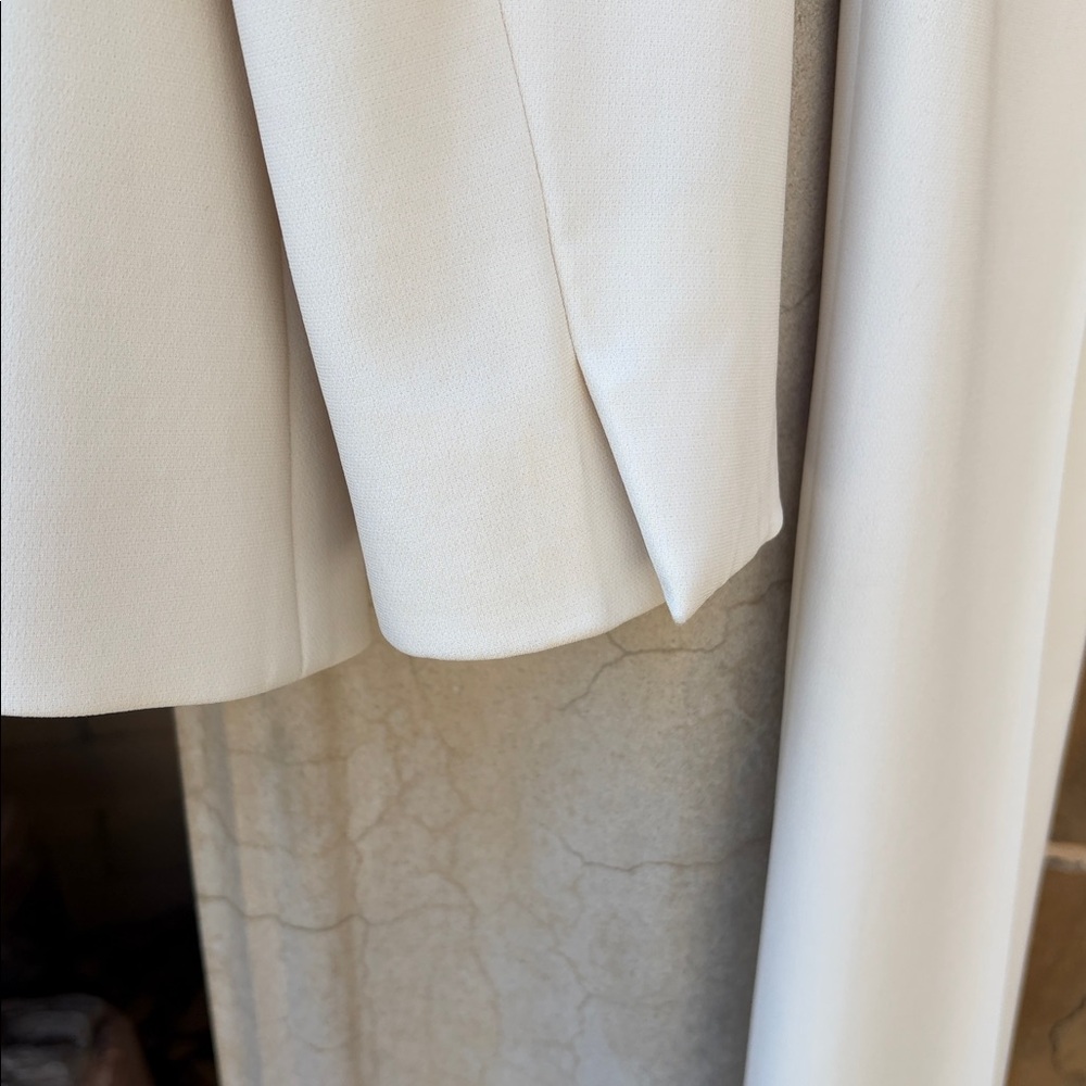 Theory Cream Double-Breasted Blazer and Pants Set - Picture 6 of 9